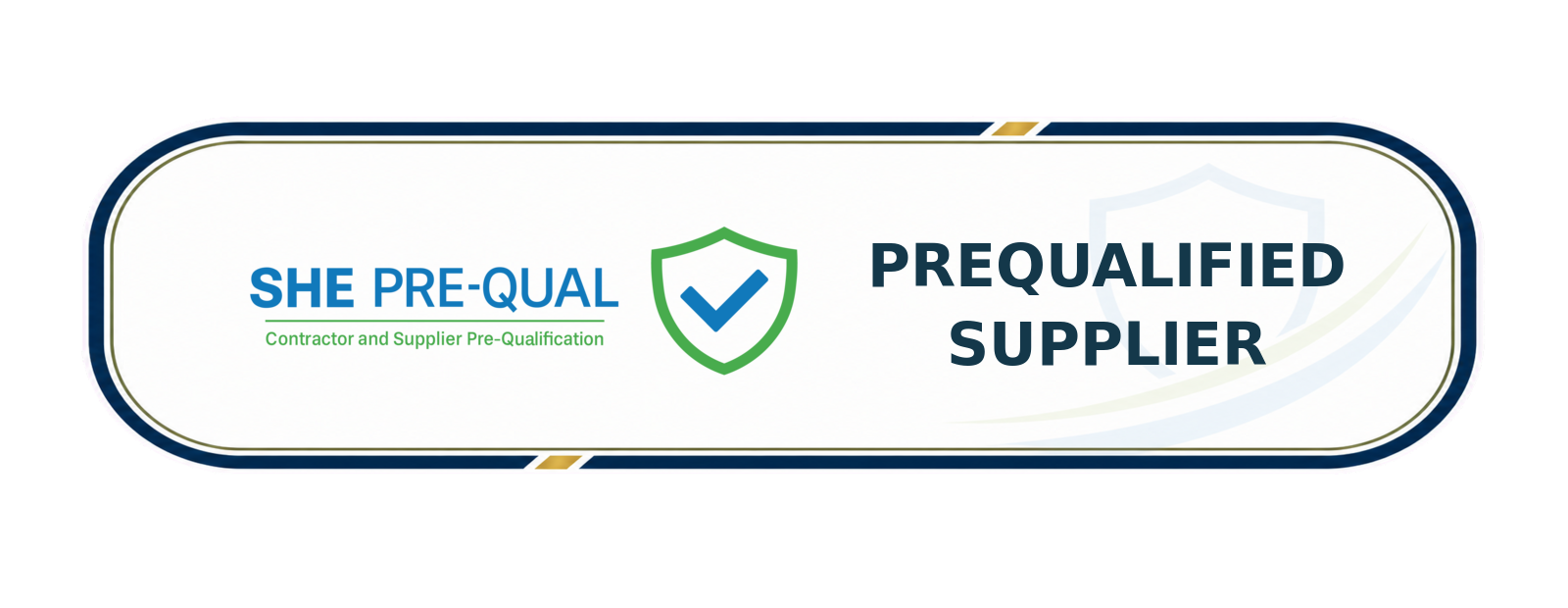 Prequalified Supplier badge preview